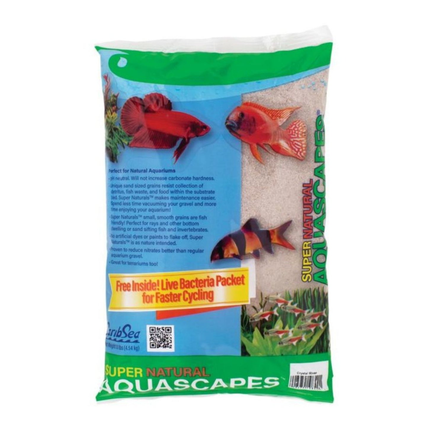 CaribSea Super Natural Aquascapes Sand Crystal River, 4ea/10 lb