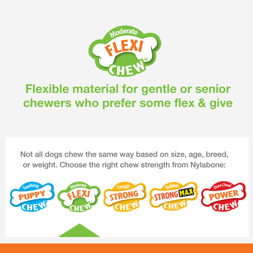 Nylabone Healthy Edibles and Flexi Chew Value Pack Variety, XS/Petite Up To 15 Lbs. 3 ct