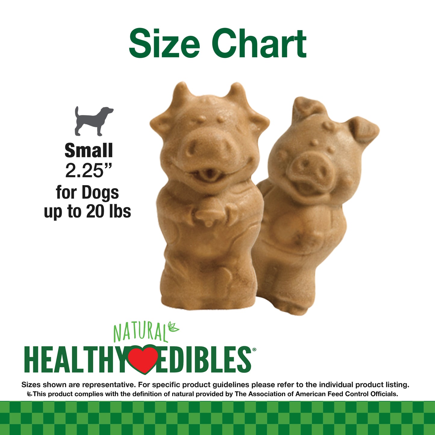 Nylabone Healthy Edibles Puppy AnimalShaped Lamb Apple Dog Chew Treats Lamb Apple, SMall/Regular Up To 25 Ibs. 4 ct
