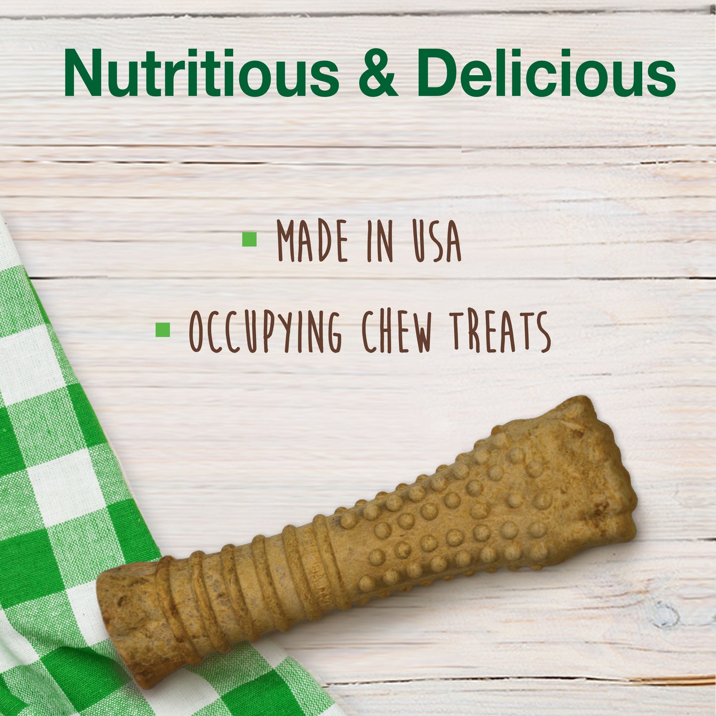 Nylabone Healthy Edibles AllNatural Long Lasting Peanut Butter Dog Chew Treats 1 Count, Peanut Butter, XL/Souper 50 Lbs. 1 ct