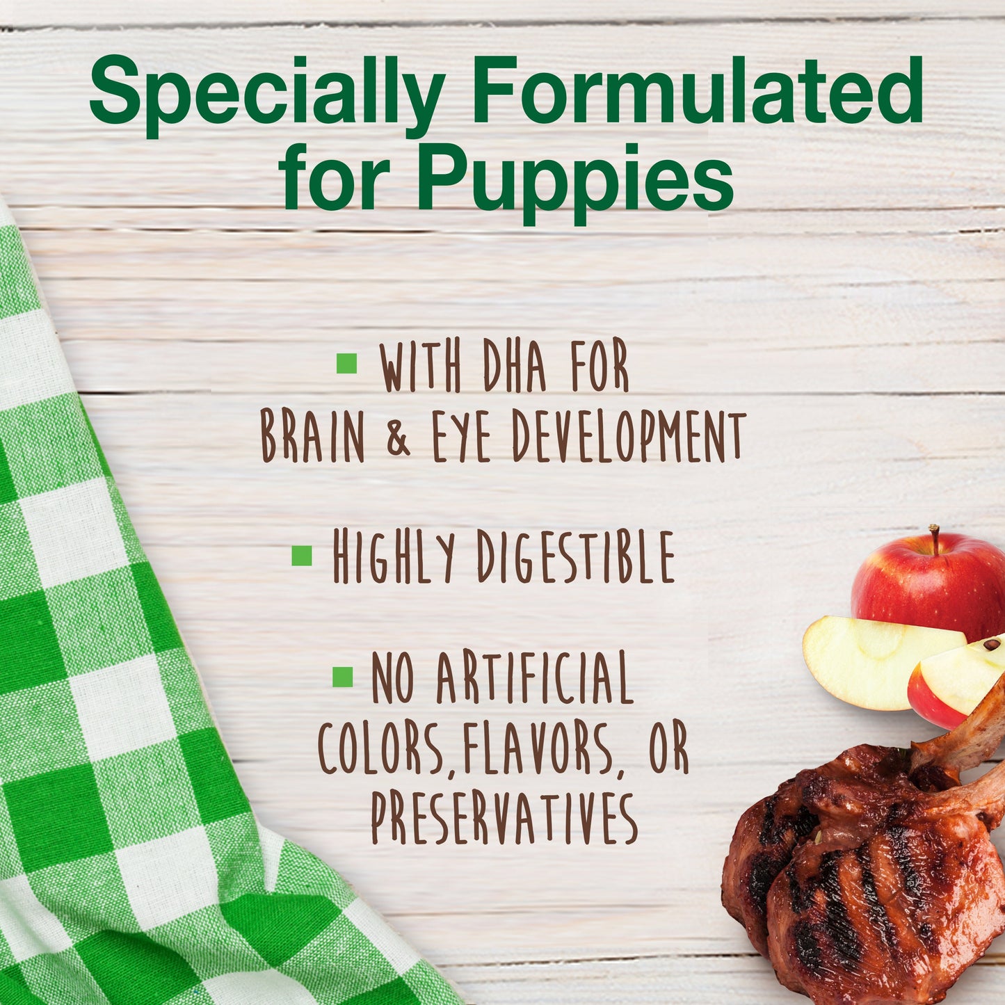 Nylabone Healthy Edibles Puppy AnimalShaped Lamb Apple Dog Chew Treats Lamb Apple, XL/Souper 50 Lbs. 1 ct