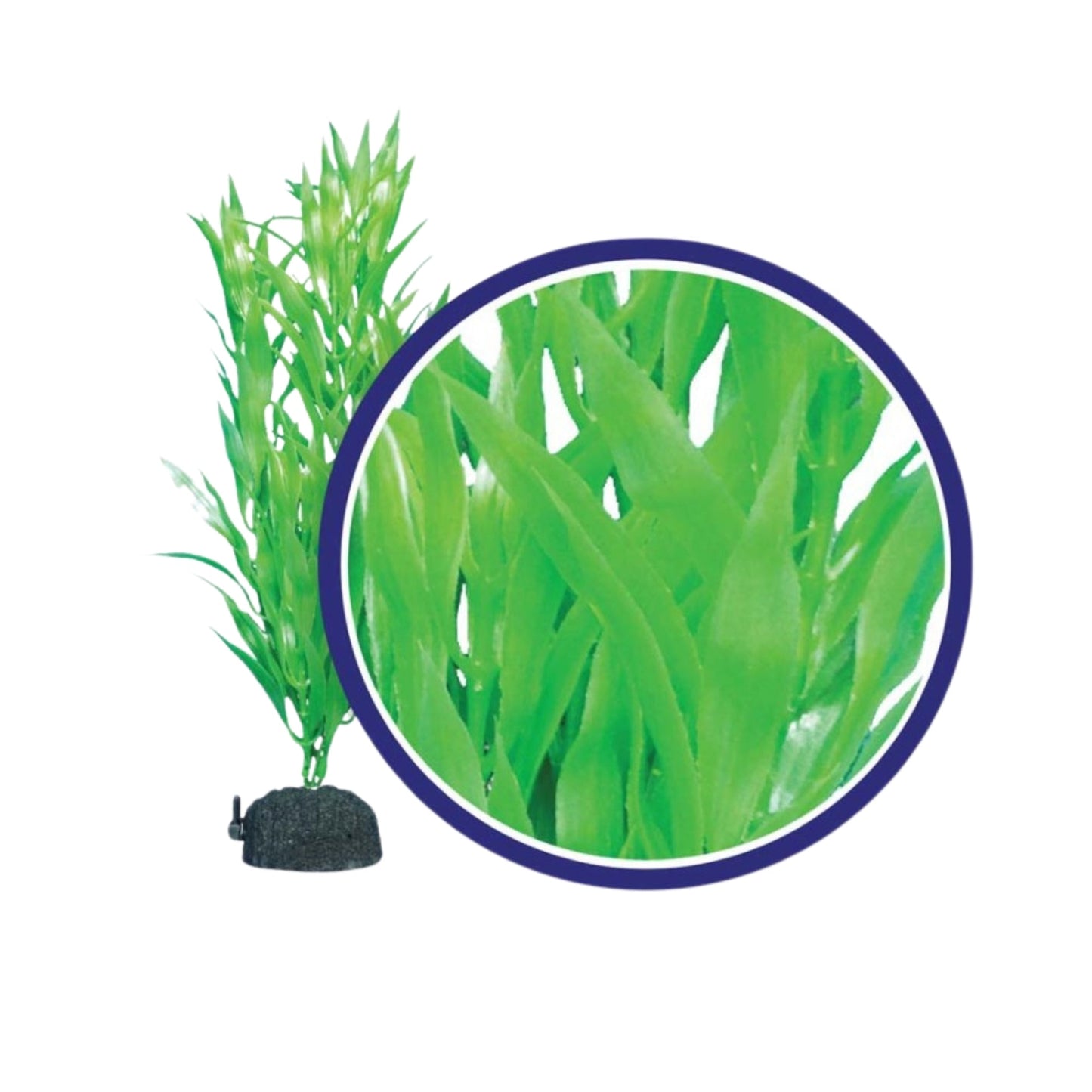 Weco Products Freshwater Series Bamboo Leaf Aquarium Plant Green, 1ea/6 in