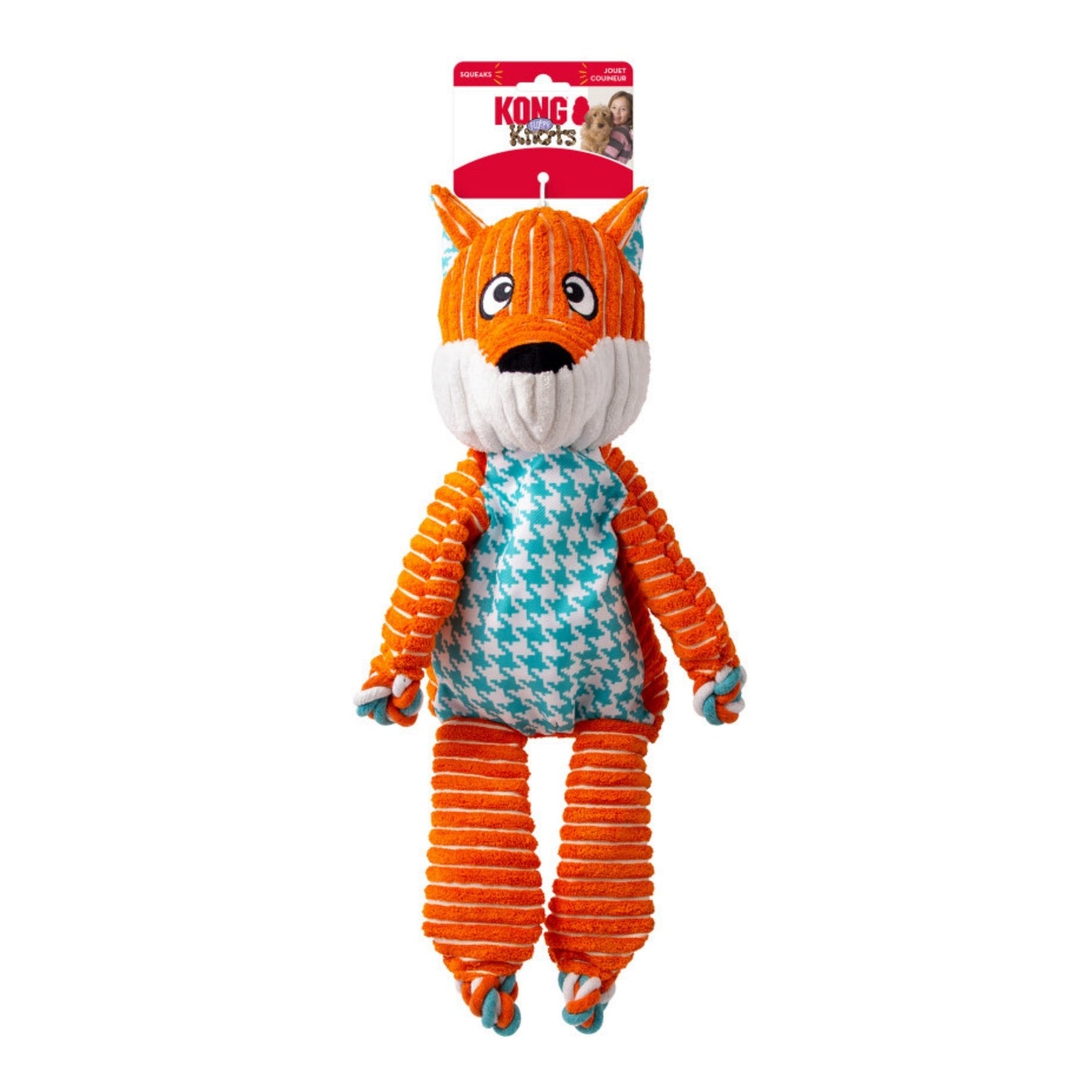 KONG Floppy Knots Dog Toy Fox, 1ea/XL