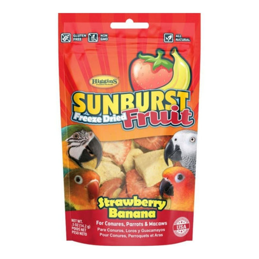 Sunburst Freeze Dried Fruit Avian Treat Strawberry/Banana .5oz.