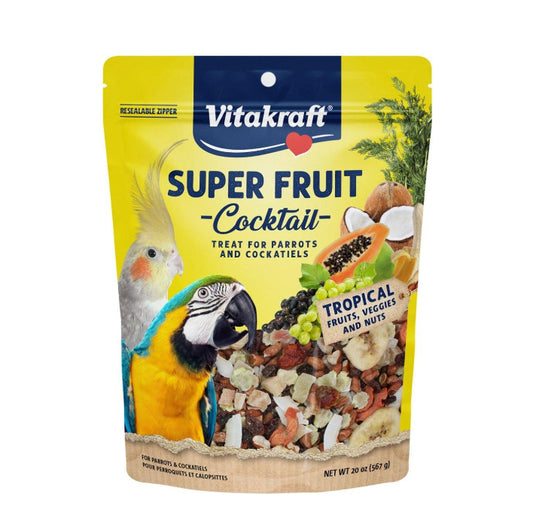 Vitakraft Super Fruit Cocktail Treat for Parrots & Cockatiels 20 oz