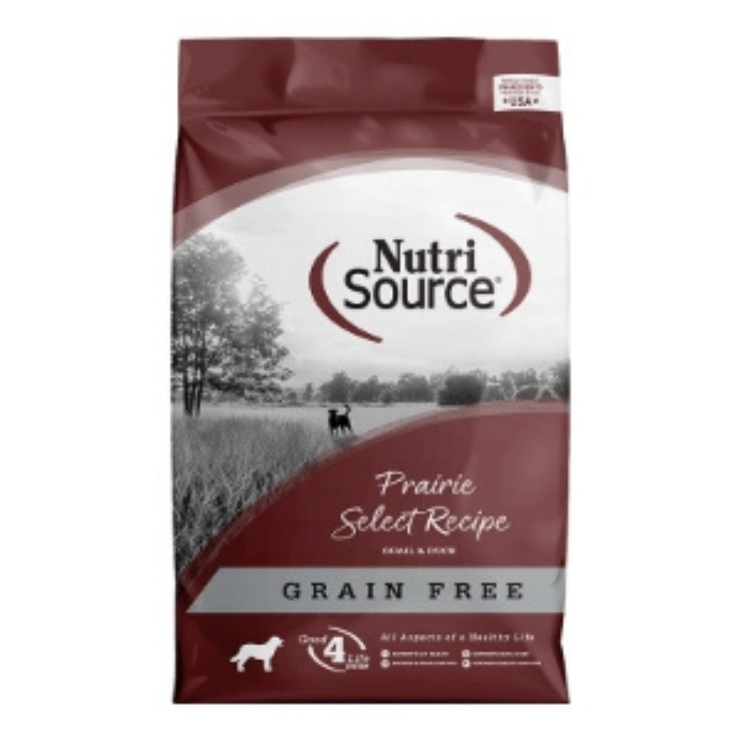 NutriSource Select Recipe Grain Free Dry Dog Food Prarie Select 12lb