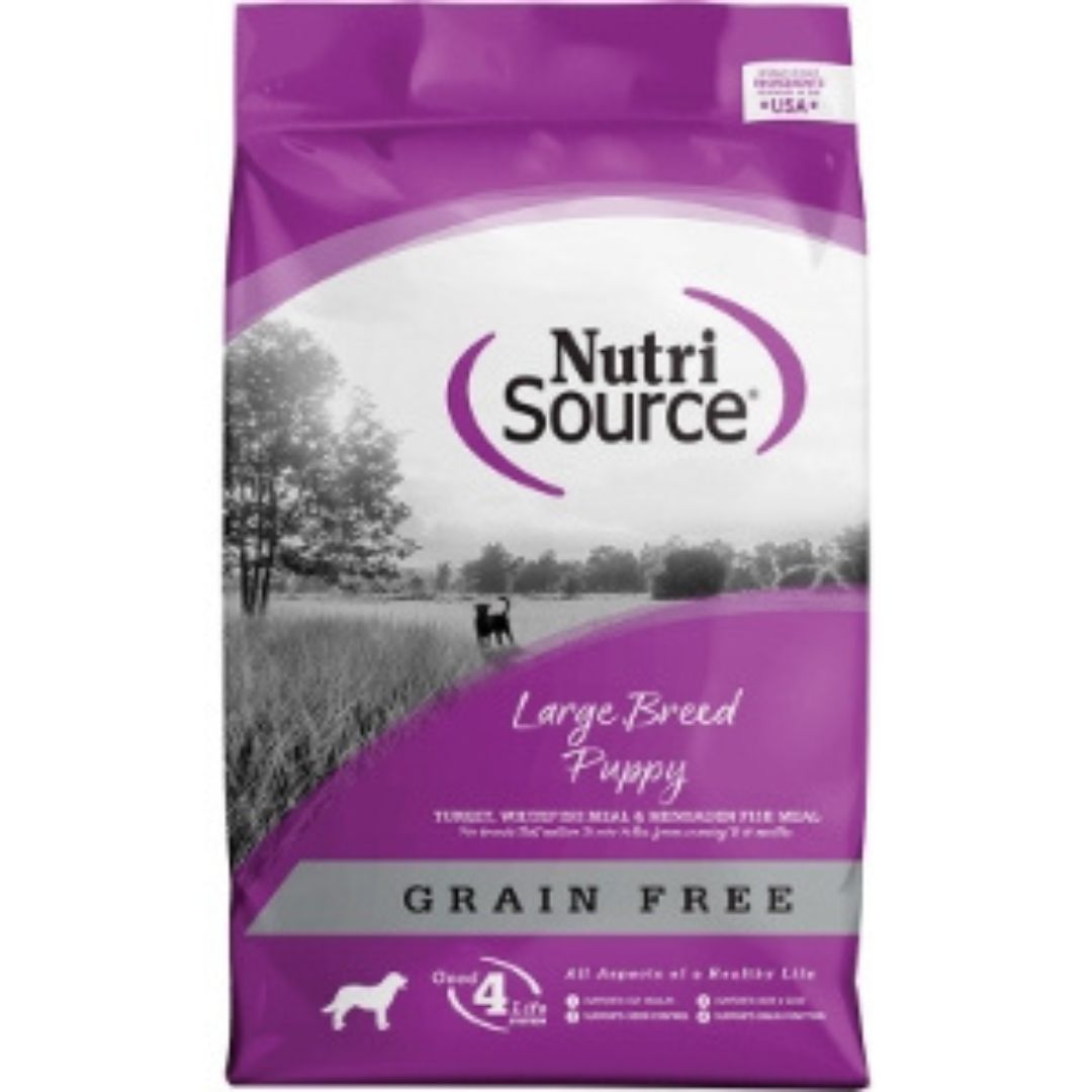 NutriSource Large Breed Puppy Grain Free Dry Dog Food Turkey 4lb