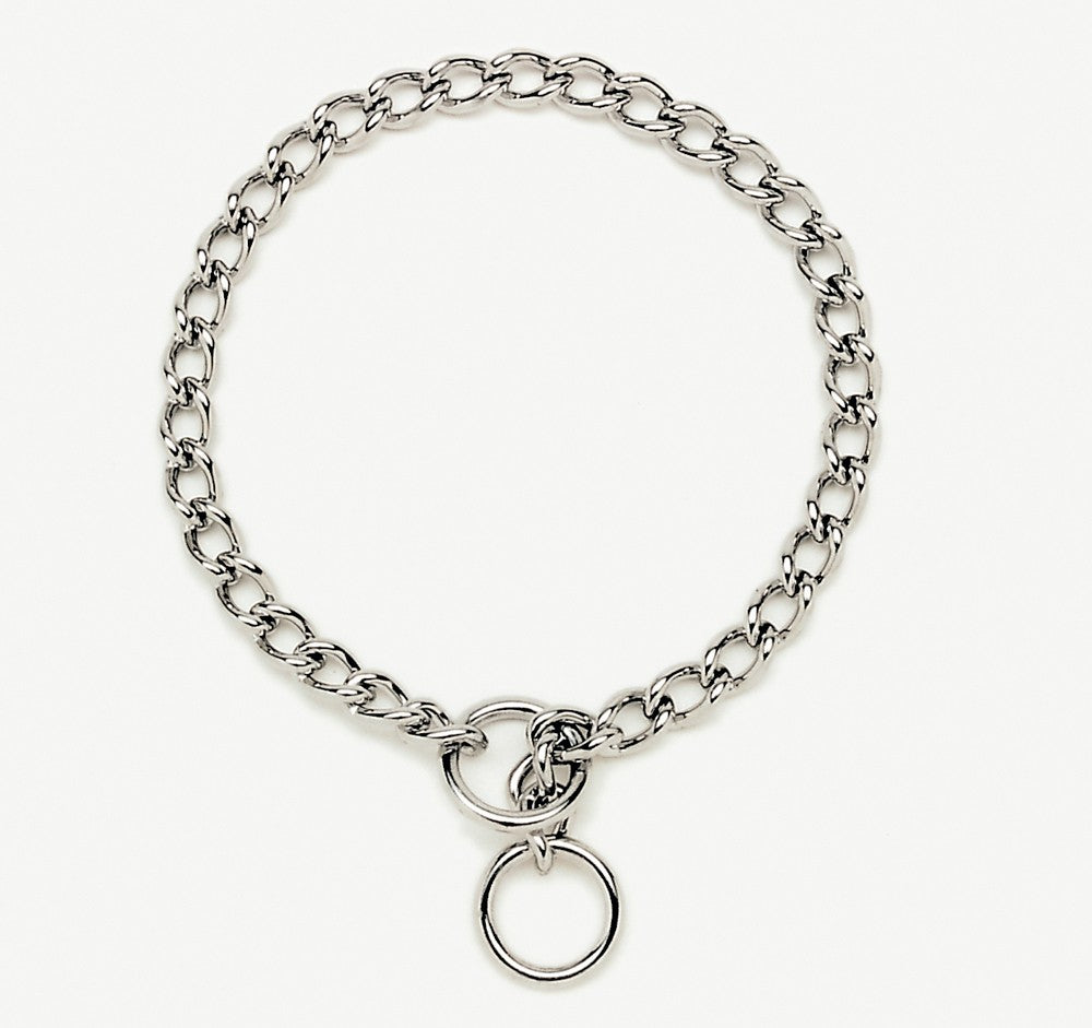 Titan Chain Training Dog Collar Fine Nickel, Chrome 1ea/2 Mm X 18 in