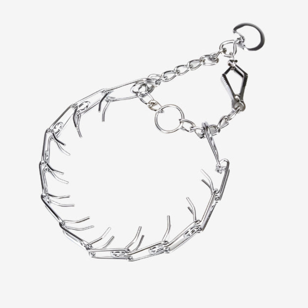 Titan Prong Training w/ 1-Handed Quick Release Snap Dog Collar Nickel, Chrome 1ea/3.3 Mm X 20 in