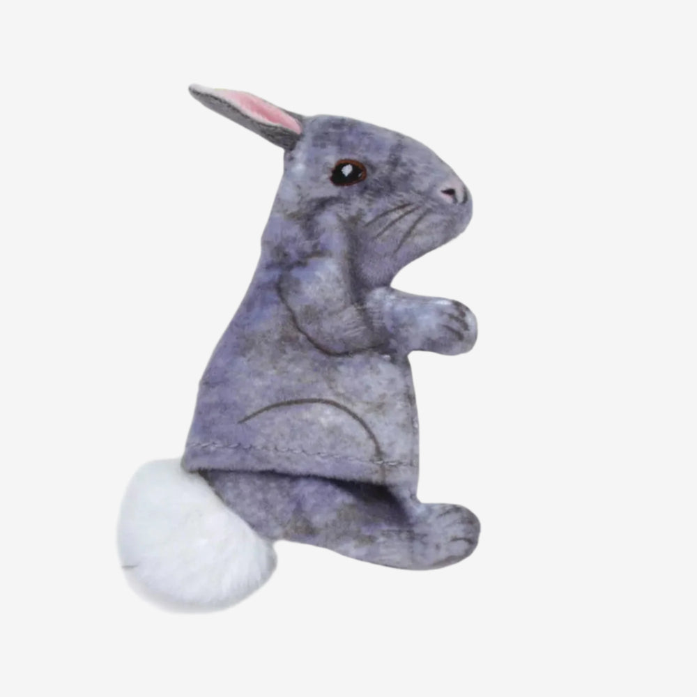 Coastal Pet Turbo Life-like Grey Rabbit Cat Toy 4"