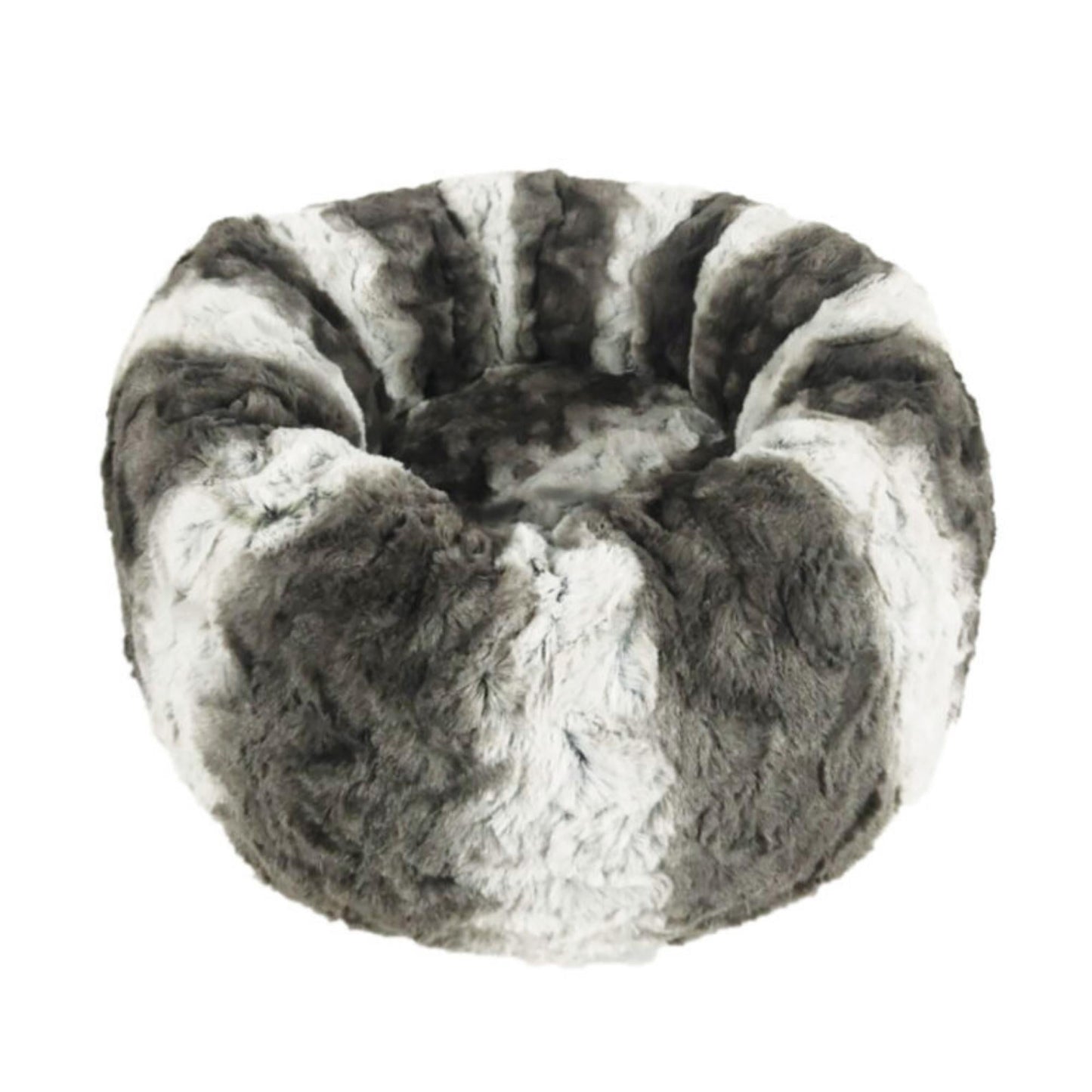 Ethical Pet Sleep Zone Faux Fur Round 19" Dark Gray