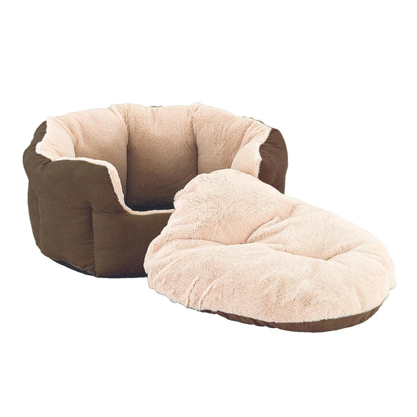 Ethical Pet Sleep Zone Reversible Cushion 18" Chocolate