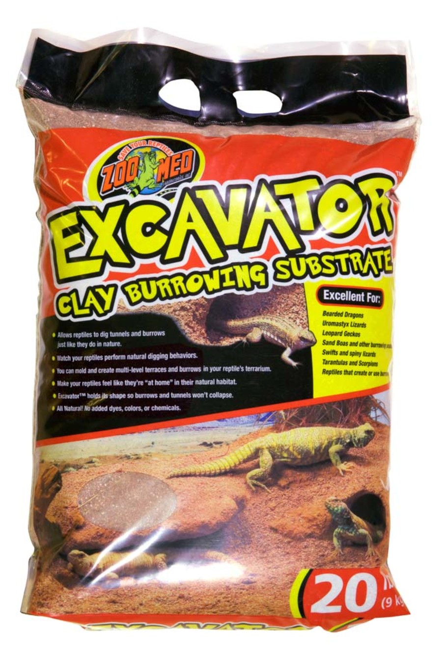 Zoo Med Excavator Clay Burrowing Substrate Brown 1ea/20 lb