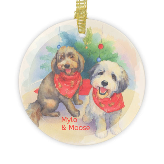 Fur-ever Memories Personalized Glass Ornament