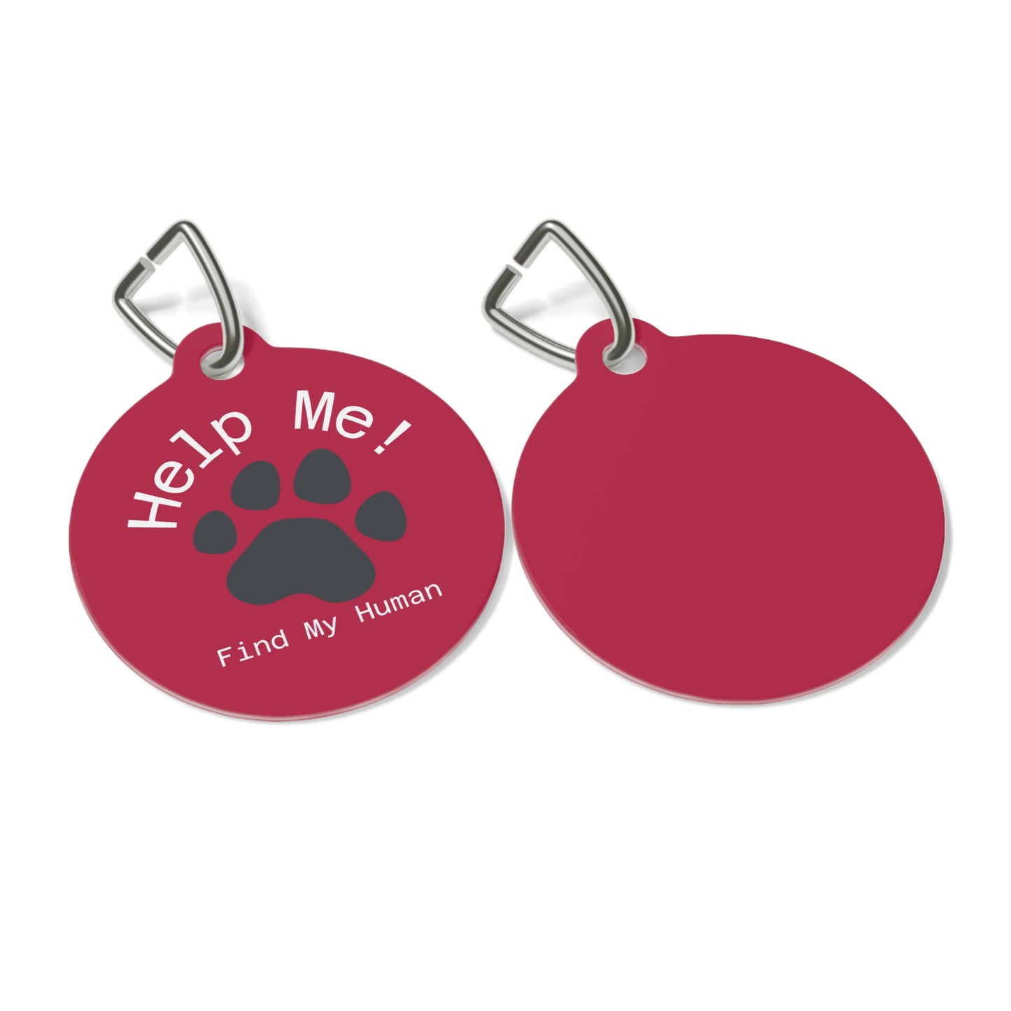 "Personalized Pet Tag - Help Me! Find My Human!