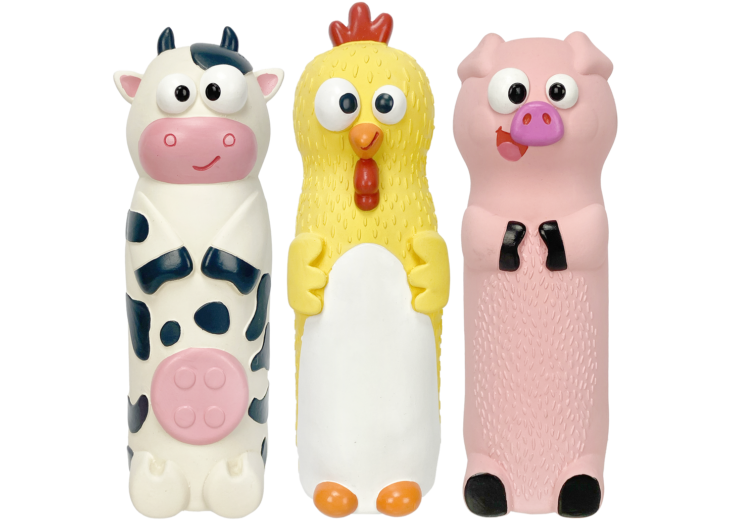 Multipet Vinyl Look Who’s Crunching 8" (Pack of 3)