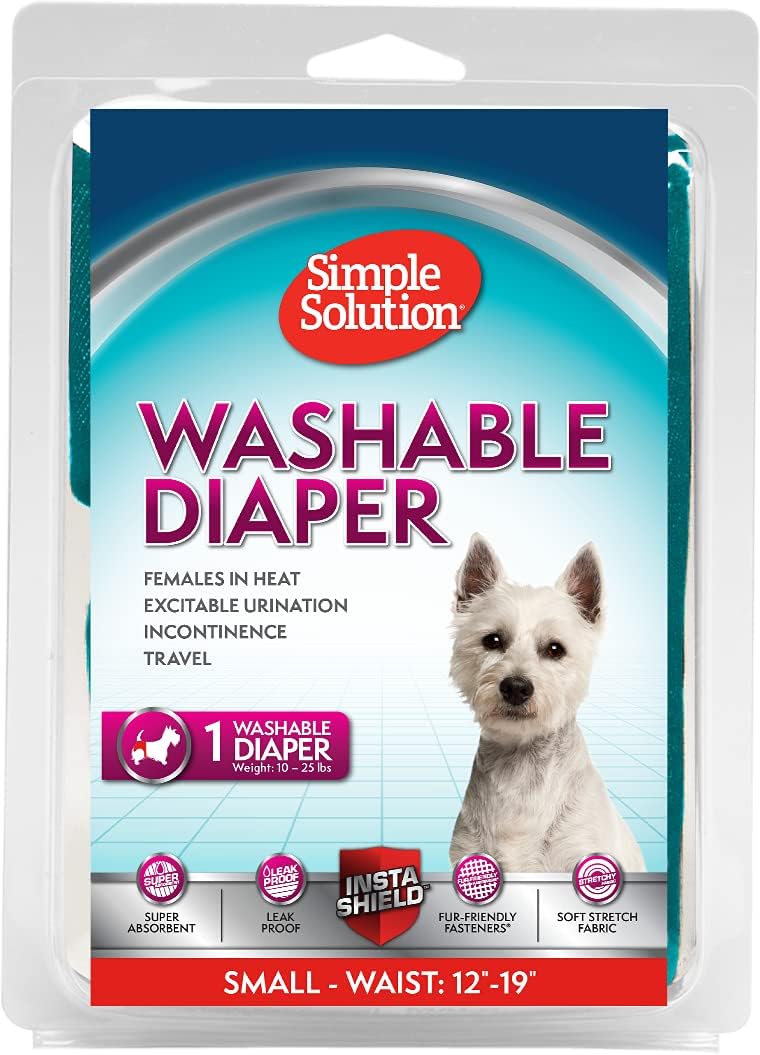 Simple Solution Washable Diaper Blue 1ea/SM