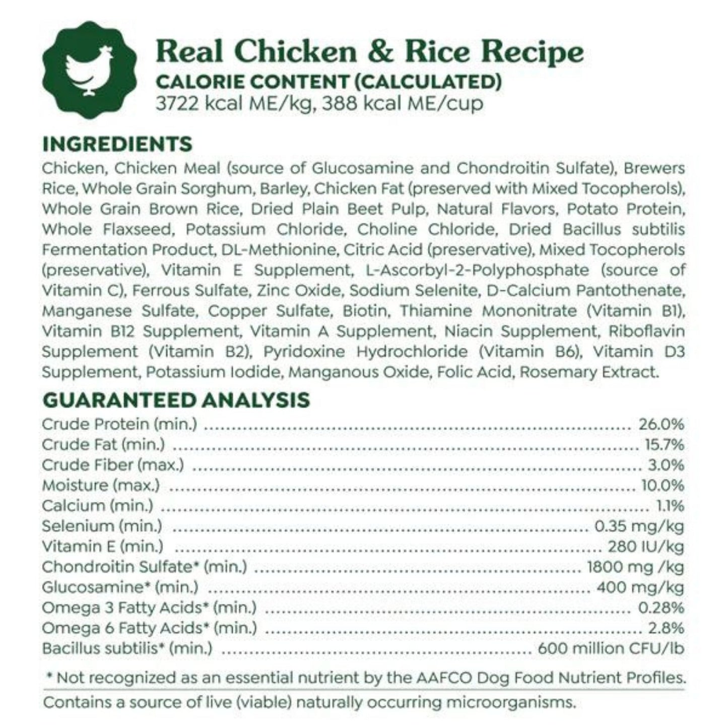 Greenies Smart Essentials Adult Dry Dog Food Chicken & Rice 6lbs