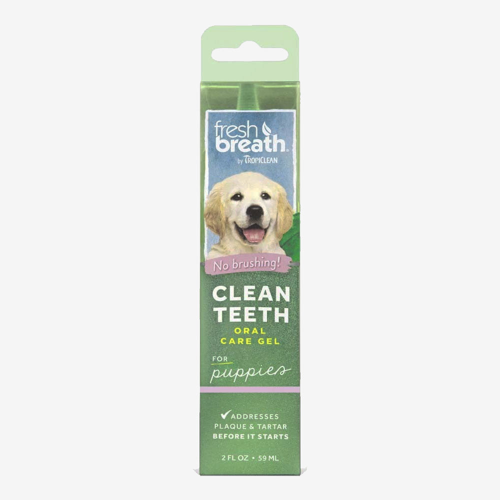 TropiClean Fresh Breath Brushing Dental & Oral Care Gel for Puppies 1ea/2 oz