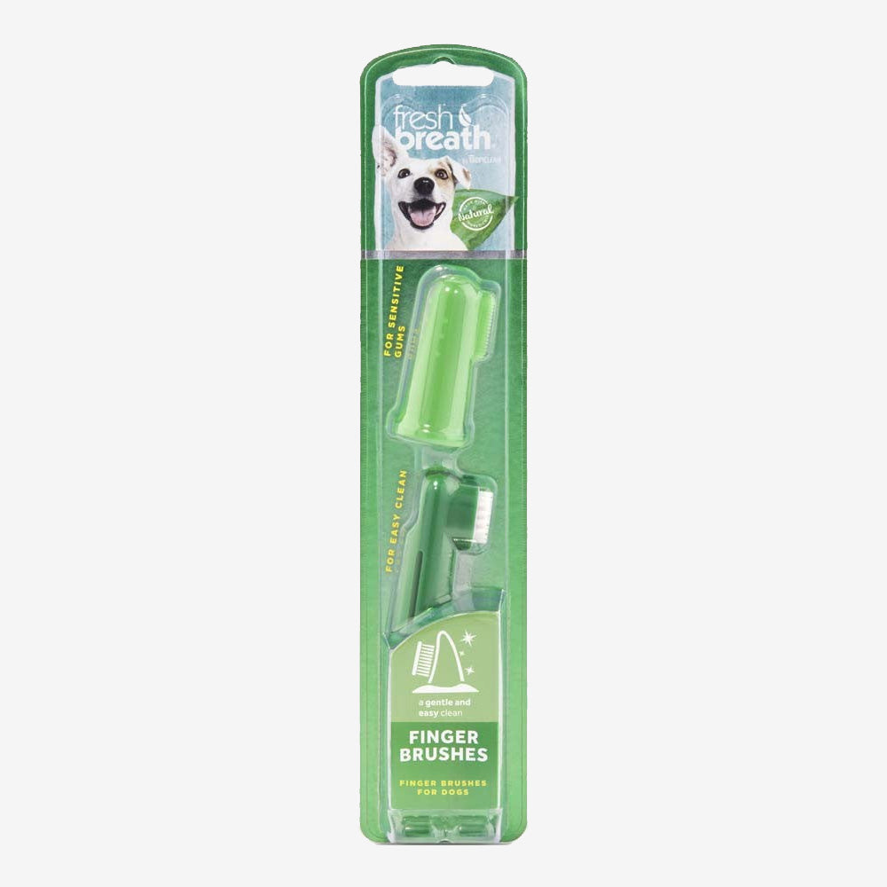 TropiClean Fresh Breath Finger Brushes for Dogs 1ea/2 pk