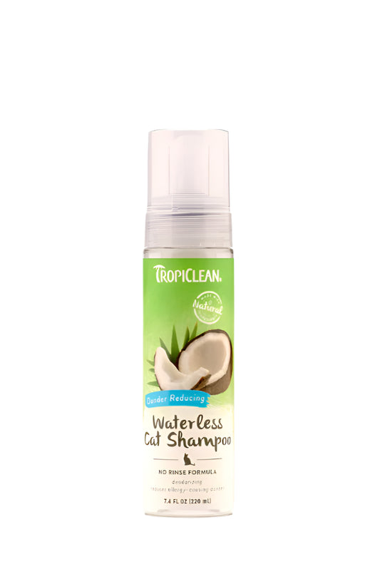 TropiClean Dander Reducing Waterless Shampoo for Cats 1ea/7.4 Fl. oz