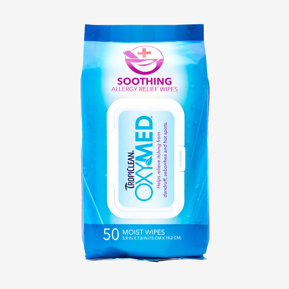 TropiClean OxyMed Soothing Allergy Relief Wipes 1ea/50 ct