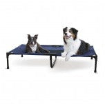 K&H Pet Products Original Pet Cot Elevated Dog Bed Blue/Black XL