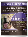 Dave's Naturally Healthy; Liver & Beef 13.2oz. (Case of 12)
