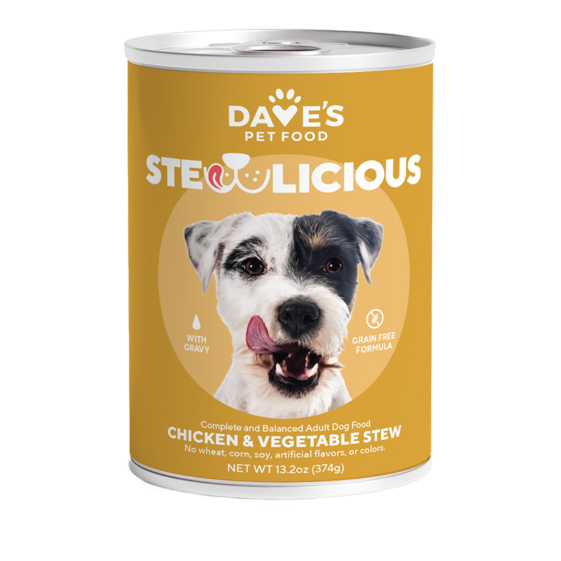 Dave's Dog Grain Free Chicken & Vegetable Cuts In Gravy - 13.2 oz (Case of 12)