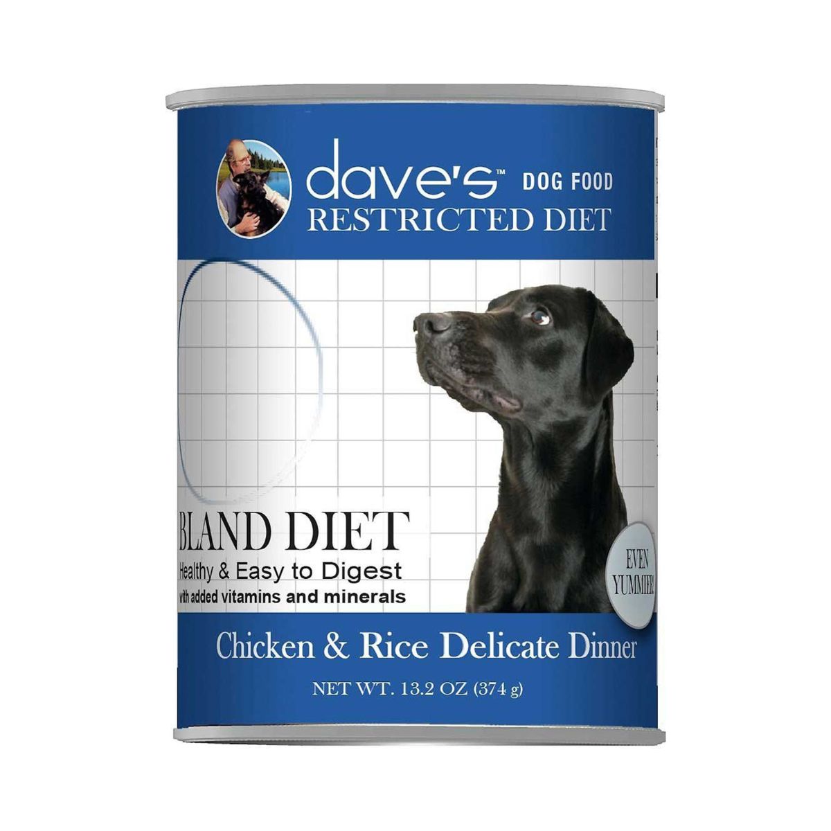 Dave's Pet Dog Restricted Diet Bland Chicken & Rice 13.2 oz (Case of 12)