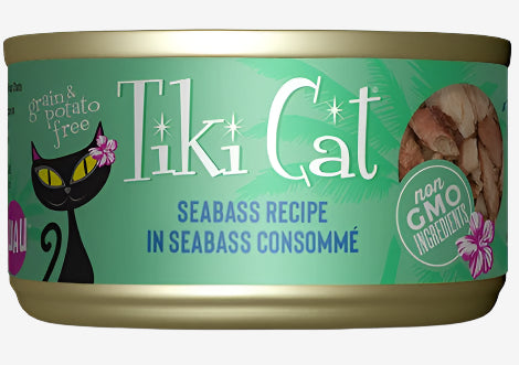 Tiki Pet Cat Oahu Luau Seabass 2.8oz. (Case of 12)