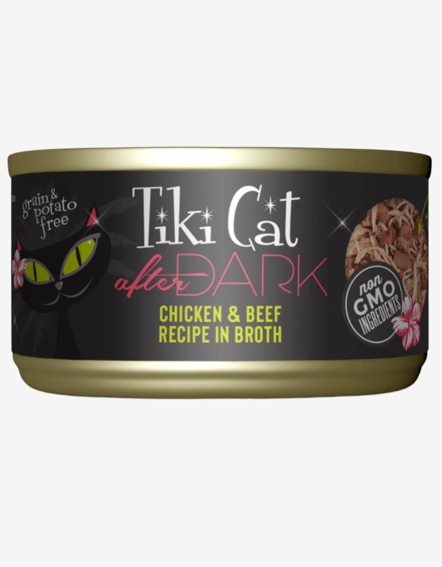 Tiki Pets Cat After Dark Chicken Beef 2.8oz. (Case of 12)