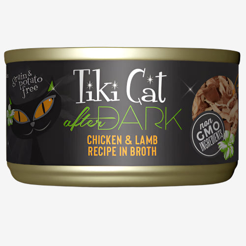 Tiki Pets Cat After Dark Chicken and Lamb 2.8oz. (Case of 12)