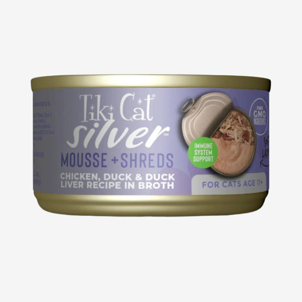 Tiki Pet Cat Silver Chicken and Duck 2.4oz. (Case of 12)