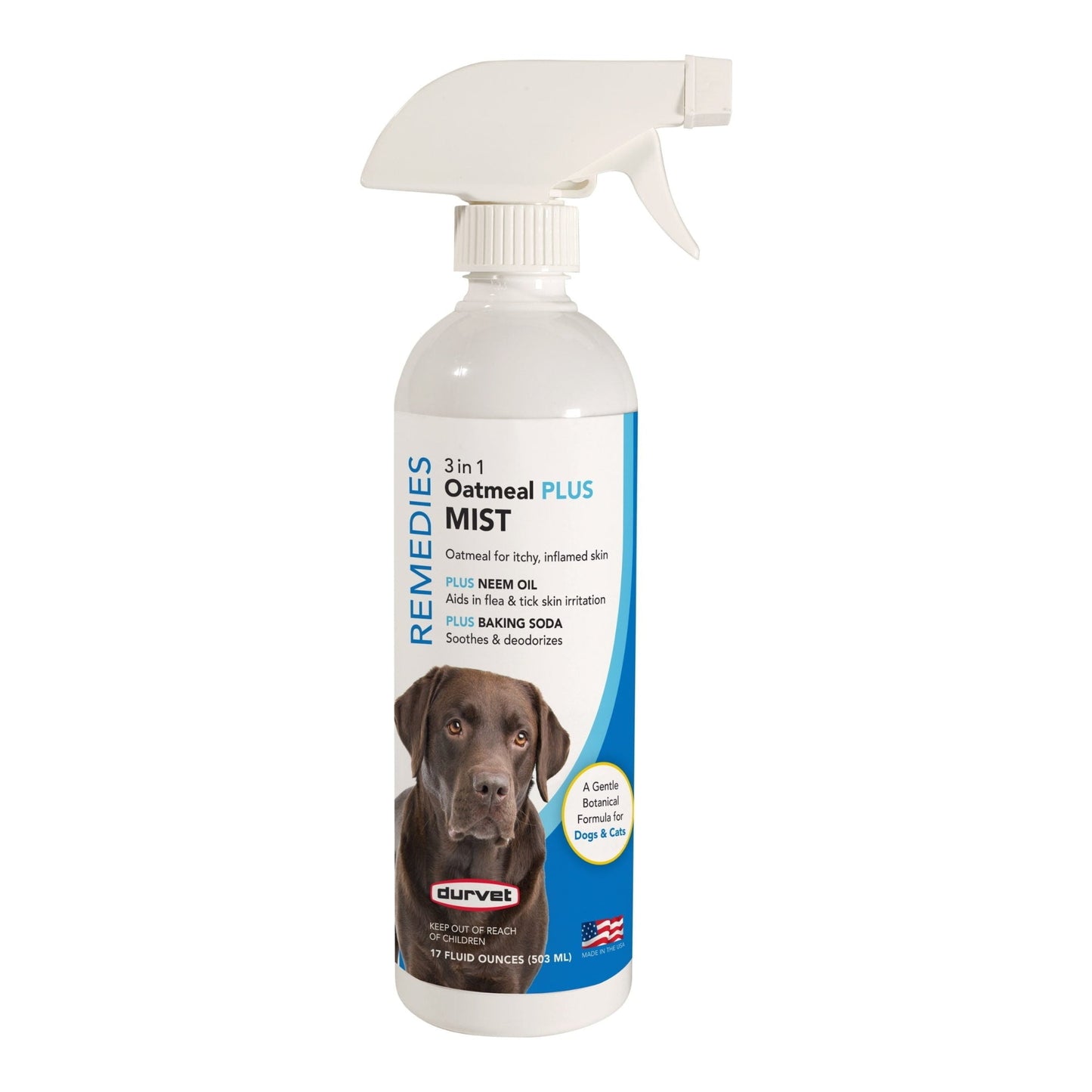 Durvet Naturals 3 in 1 Oatmeal Plus Mist 17oz.