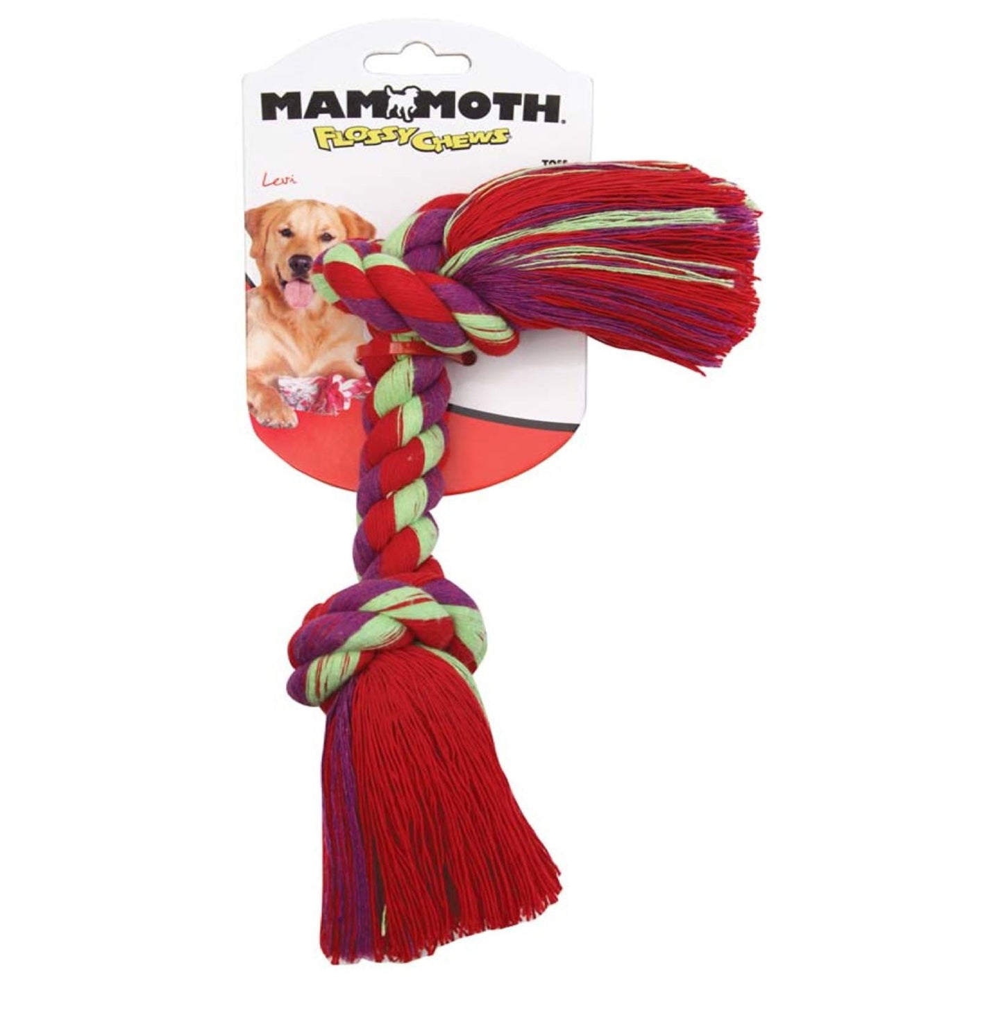 Mammoth Pet Products Cotton Blend Color Rope Bone Dog Toy Assorted 1ea/16 in, XL