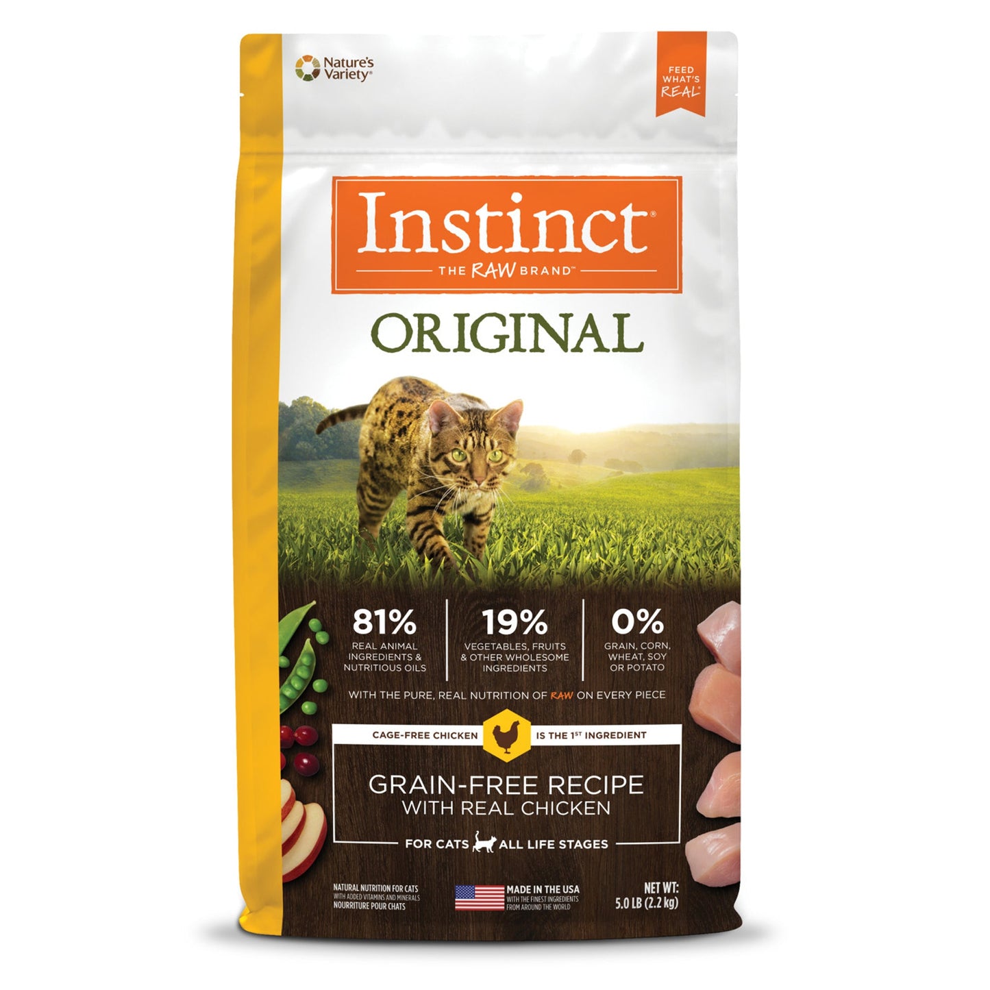 Natures Variety Instinct Cat Original Chicken 5Lb Grainfree