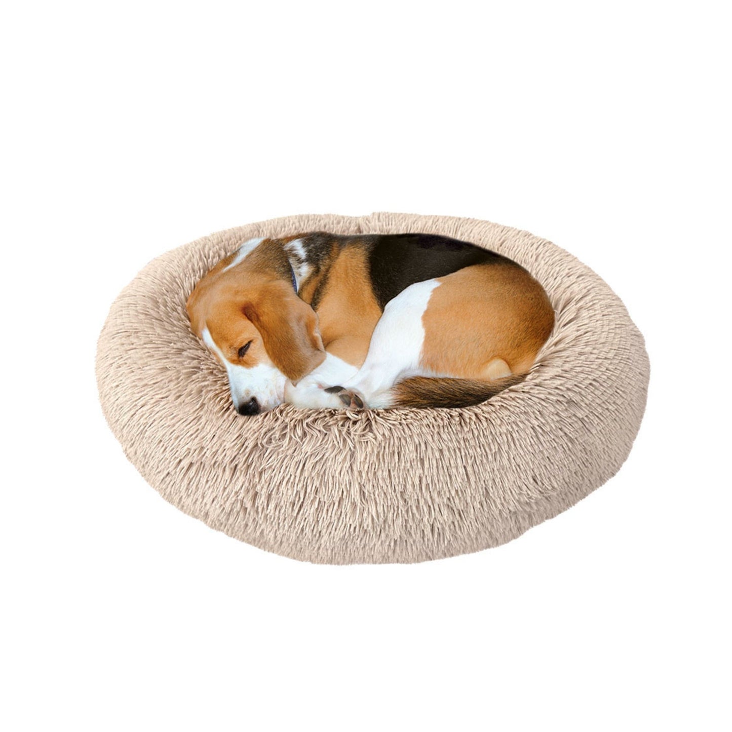 Ethical Pet Sleep Zone Luxe Round Faux Fur 27" Taupe