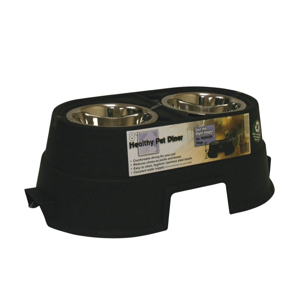 Ourpets Comfort Raised Feeder 8 In