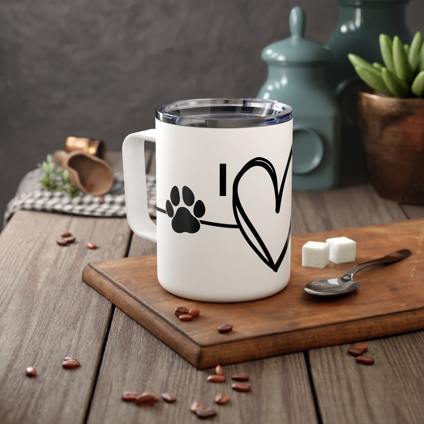 I Love My Pup Insulated Coffee Mug, 10oz