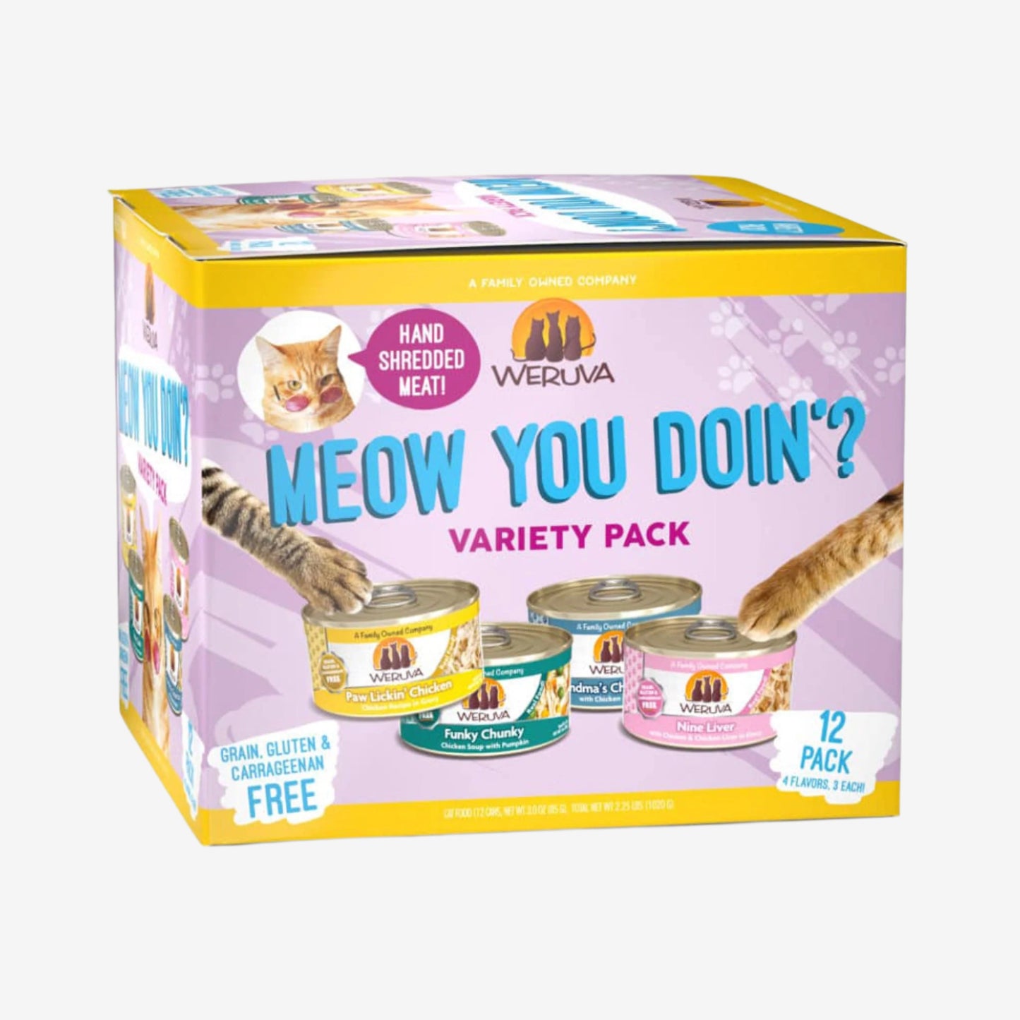 Weruva Cat Meow You Doin Variety Pack 3oz. (Case of 12)