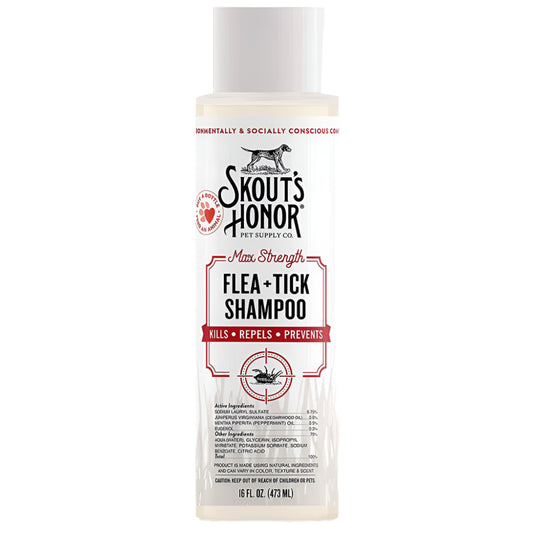 Skouts Honor Dog Shampoo Flea And Tick 16oz.