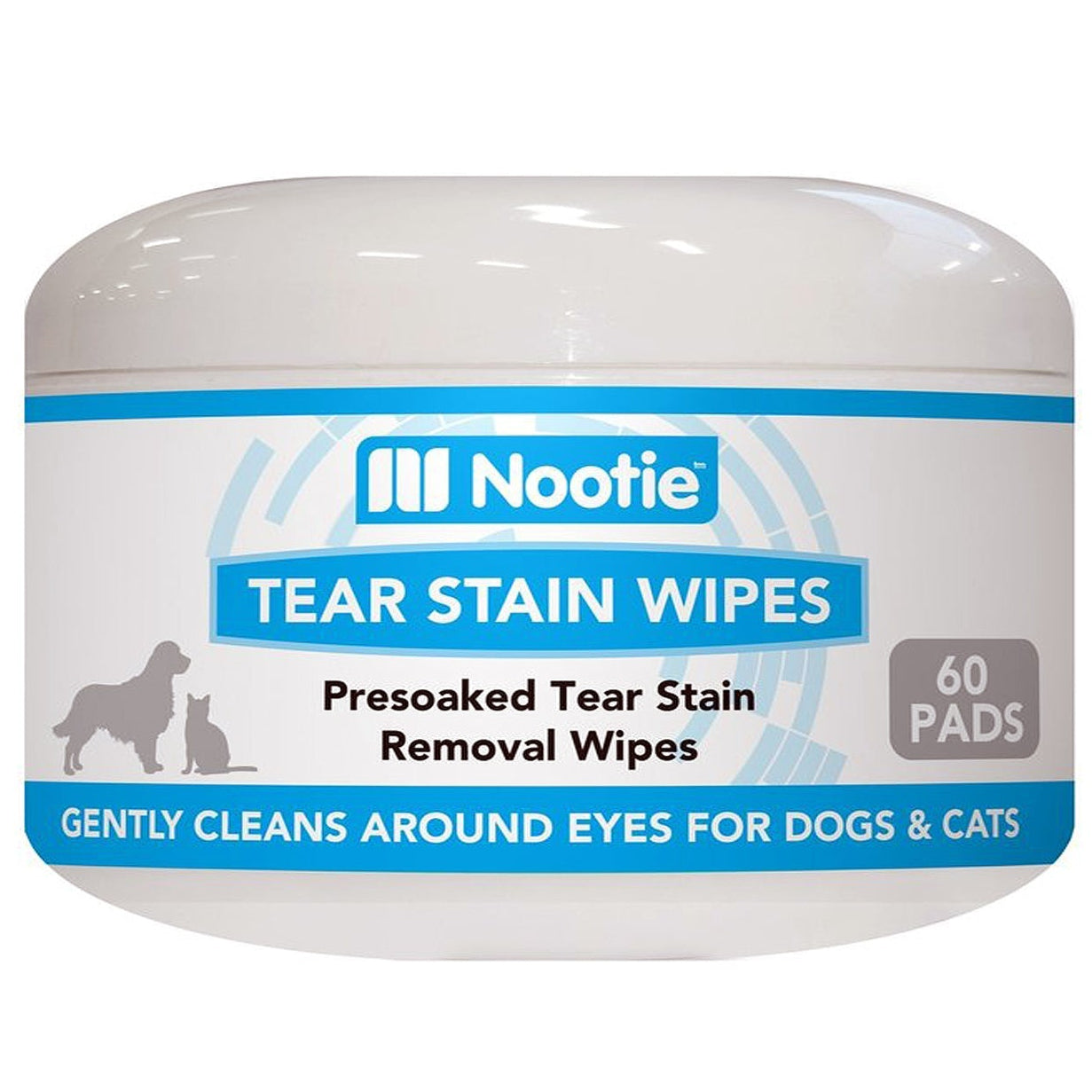 Nootie Dog Wipe Tear Stain Aloe 60 Count