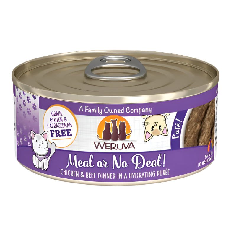 Weruva Cat Pate Meal or No Deal! Chicken and Beef Dinner 5.5oz. (Case of 8)