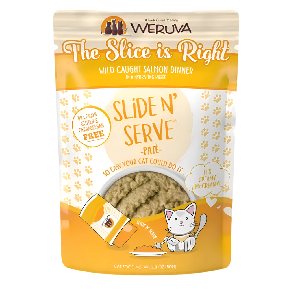 Weruva Cat Pates The Slice is Right Wild Caught Salmon Dinner 2.8oz. (Case of 12)