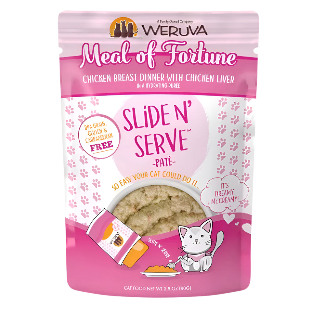 Weruva Cat Pates Meal of Fortune Chicken Breast Dinner With Chicken Liver 2.8oz. (Case of 12)