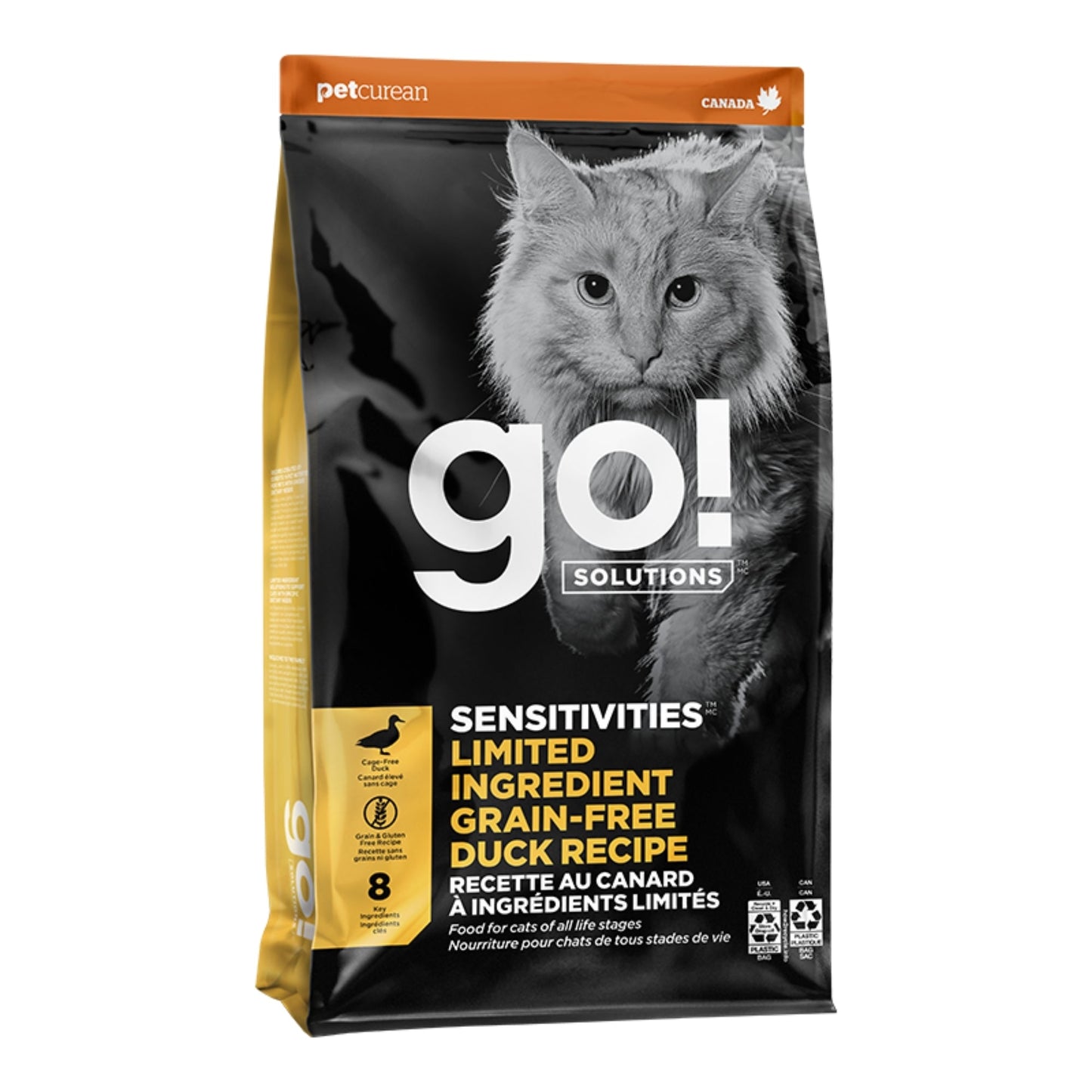 Go! Cat Sensitivities Limited Ingredient Grain Free Duck 3Lb