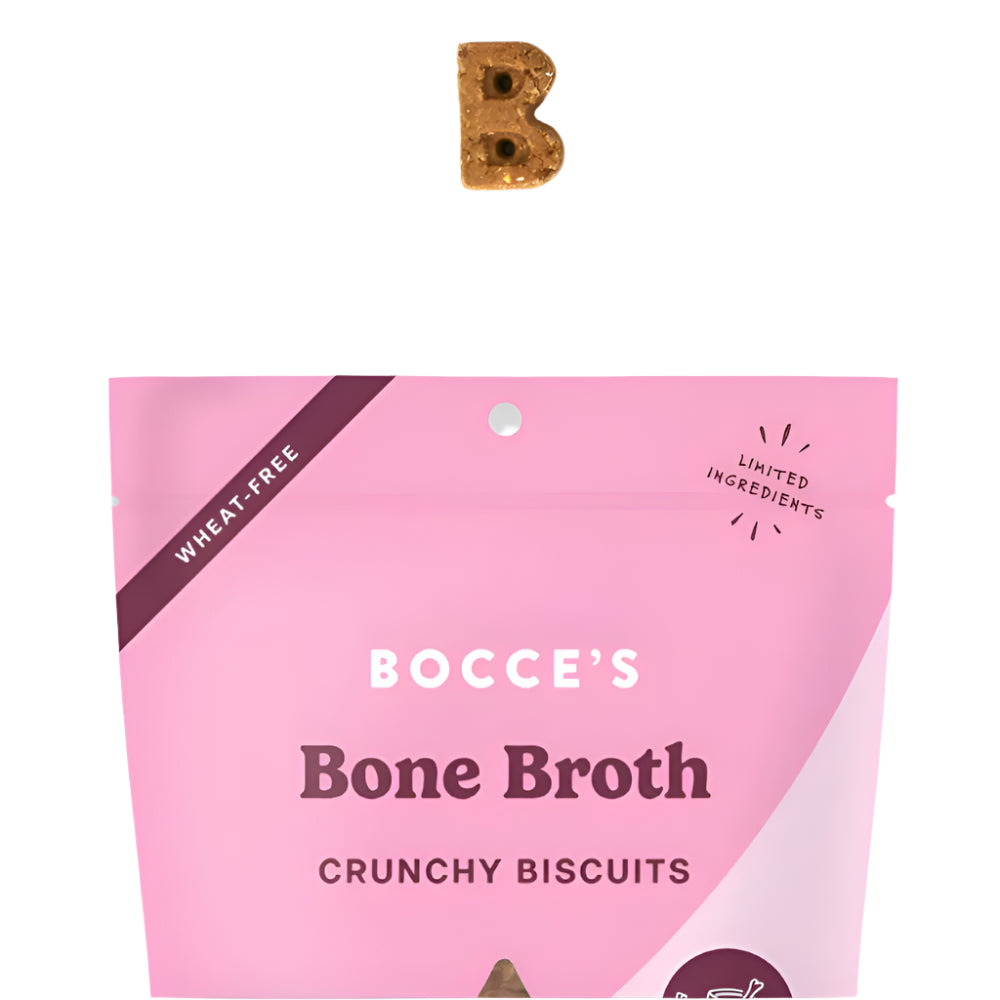 Bocce's Bakery Dog Biscuits Bone Broth 5oz.