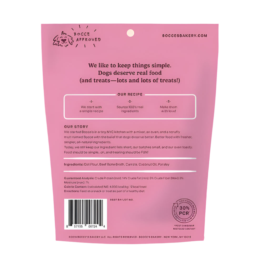 Bocce's Bakery Dog Biscuits Bone Broth 5oz.