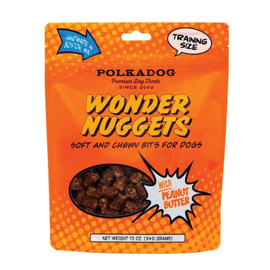 Polka Dog Bakery Dog Wonder Nuggets Peanut Butter 12oz.
